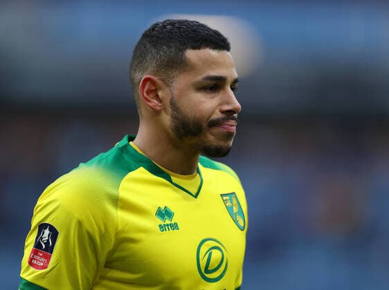 25th January 2020; Turf Moor, Burnley, Lanchashire, England; English FA Cup Football, Burnley versus Norwich City; Onel Hernandez of Norwich City - Strictly Editorial Use Only. No use with unauthorized audio, video, data, fixture lists, club league logos or live services. Online in-match use limited to 120 images, no video emulation. No use in betting, games or single club league player publications ActionPlus12206867 DavidxBlunsden