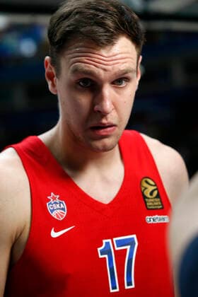 Russian Federation. Moscow. 17 january. 2020. MEGASPORT Palace. EUROLEAGUE 2019-2020. . EUROLEAGUE. PBC CSKA Moscow - Kirolbet Baskonia Vitoria-Gasteiz, Spain. 17. Voigtmann Johannes (PBC CSKA Moscow). 