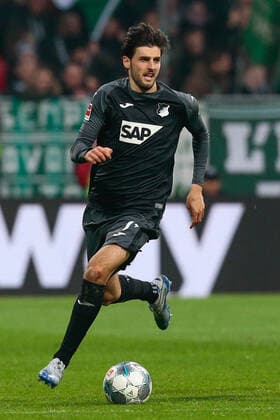 26.01.2020, xtgx, Fussball 1.Bundesliga, SV Werder Bremen - TSG 1899 Hoffenheim emspor, v.l. Florian Grillitsch (Hoffenheim, 11) Freisteller, Einzelbild, Ganzkoerper, single frame (DFL DFB REGULATIONS PROHIBIT ANY USE OF PHOTOGRAPHS as IMAGE SEQUENCES and or QUASI-VIDEO) Bremen *** 26 01 2020, xtgx, Fussball 1 Bundesliga, SV Werder Bremen TSG 1899 Hoffenheim emspor, f l Florian Grillitsch Hoffenheim, 11 Clipping, single frame, full body, single frame DFL DFB REGULATIONS PROHIBIT ANY USE OF PHOTOGRAPHS as IMAGE SEQUENCES and or QUASI VIDEO Bremen