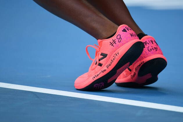 Cori Gauff (USA) pay tribute to Kobe Bryant with her shoes TENNIS : Australian Open 2020 - 27 01 2020 AntoineCouvercelle Panoramic 