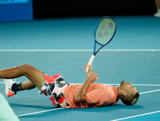 27th January 2020; Melbourne Park, Melbourne, Victoria, Australia; Australian Open Tennis, Day 8; Rafael Nadal of Spain during a match against Nick Kyrgios of Australia  ActionPlus12207401 NaFoto