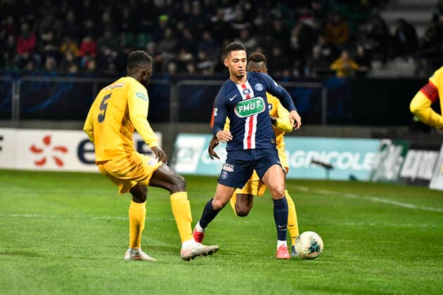 Thilo Kehrer (psg) FOOTBALL : Pau vs PSG - 8eme de Finale Coupe de France - Pau - 29 01 2020 ThierryBreton Panoramic 