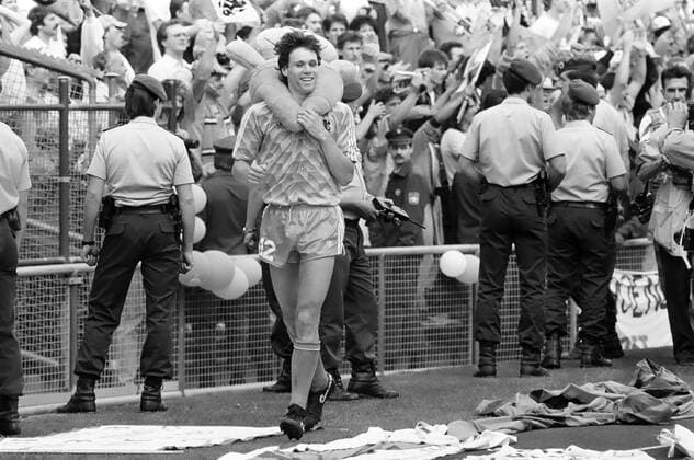 UDSSR Netherlands Germany, Munich, 215 06 1988, Football, UEFA Euro 1988 in Germany, Final, UDSSR Netherlands 0 2 Marco van Basten Netherlands