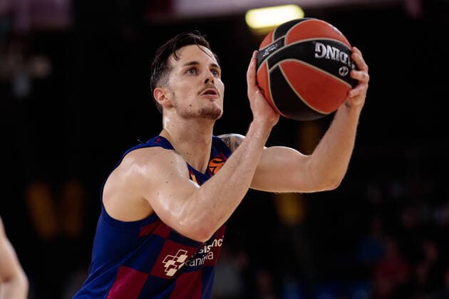 BARCELONA, SPAIN - JANUARY 30: Thomas Heurtel of FC Barcelona, Barca in action during the EuroLeague basketball match played between FC Barcelona Lassa and Zenit St Petersburg at Palau Blaugrana on January 30, 2020 in Barcelona, Spain. ( DAX ESPA-Images) FC Barcelona v Zenit St Petersburg - EuroLeague - ZUMAcs12 20200130_zaf_cs12_003 Copyright: xESPAxPhotoxAgencyx