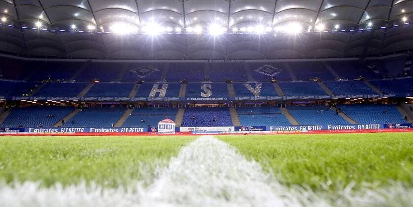 30 01 2020 Football Season 2019 2020 2 Football Bundesliga 19 Matchday Hamburger SV HSV 1 FC Nürnberg Nuernberg FCN Club DaMa DFL regulations prohibit any use of photographs as image sequences and or quasi video Symbol Image Symbol Photo Feature Impression Back Straight in the Volksparkstadion