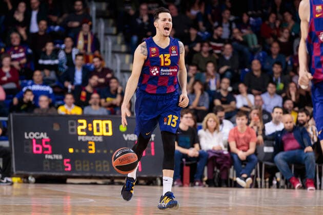 BARCELONA, SPAIN - JANUARY 30: Thomas Heurtel of FC Barcelona, Barca in action during the EuroLeague basketball match played between FC Barcelona Lassa and Zenit St Petersburg at Palau Blaugrana on January 30, 2020 in Barcelona, Spain. ( DAX ESPA-Images) FC Barcelona v Zenit St Petersburg - EuroLeague - ZUMAcs12 20200130_zaf_cs12_023 Copyright: xESPAxPhotoxAgencyx