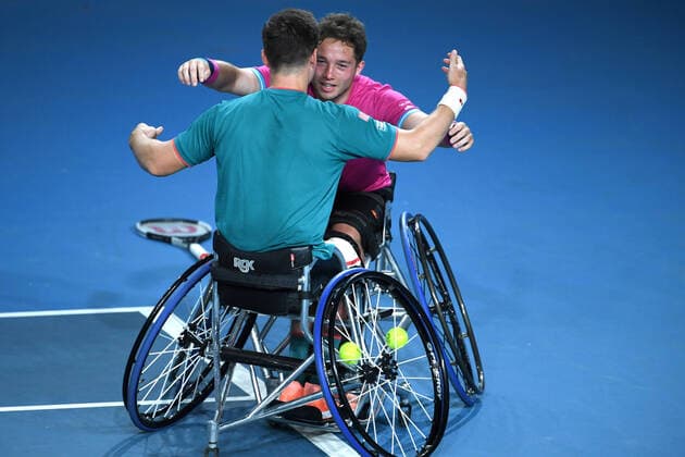 Australian Open 2020 Wheelchair Mens Doubles Alfie Hewett, Great Britain and Gordon Reid , Great Britain