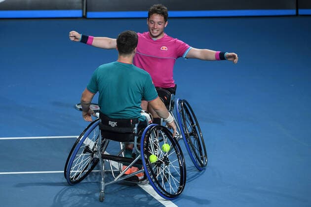 Australian Open 2020 Wheelchair Mens Doubles Alfie Hewett, Great Britain and Gordon Reid , Great Britain