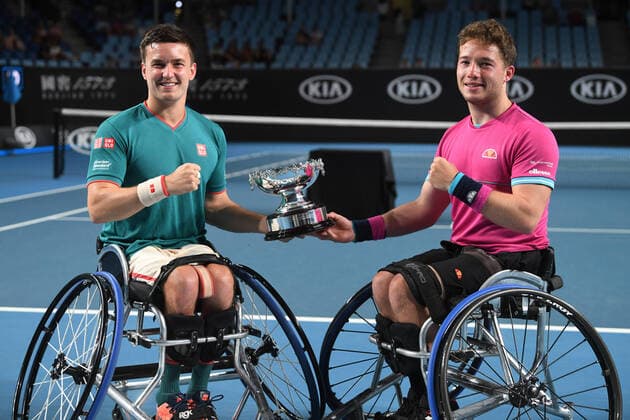 Australian Open 2020 Wheelchair Mens Doubles Alfie Hewett, Great Britain and Gordon Reid , Great Britain