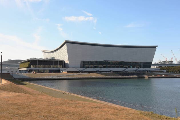 (200202) -- TOKYO, Feb. 2, 2020 -- Photo taken on Feb. 2, 2020 shows the Ariake Arena in Tokyo, Japan. This newly built venue will be used for the Tokyo Olympic volleyball games and Tokyo Paralympic wheelchair basketball games. ) (SP)JAPAN-TOKYO-OLYMPIC-ARIAKE ARENA-VOLLEYBALL VENUE DuxXiaoyi 