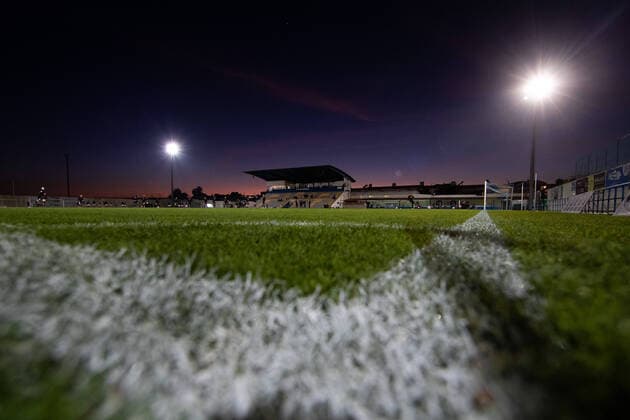 200202 Stadium of Nora before the Atlantic Cup football match between Häcken and Valerenga on February 2, 2020 in Ferreiras,  Copyright: MICHAELxERICHSEN BB200202MI076