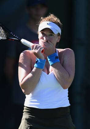 NEWPORT BEACH, CA - FEBRUARY 02: WTA, Tennis Damen tennis player Madison Brengle (USA) reacts after defeating Stefanie Voegele (SUI) and winning the Oracle Challenger Series tennis tournament played on February 2, 2020 at the Newport Beach Tennis Club in Newport Beach, CA (Photo by John Cordes Icon Sportswire) TENNIS: FEB 02 Oracle Challenger Series Icon506200202013