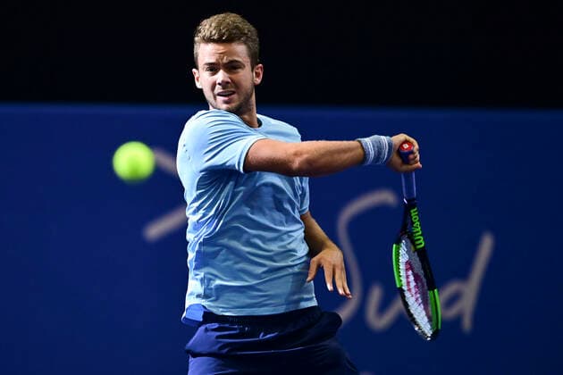 Enzo Couacaud (Fra) TENNIS : Open Sud de France 2020 - Montpellier - 03 02 2020 JBAutissier Panoramic 