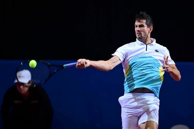 Guillermo Garcia Lopez (Esp) TENNIS : Open Sud de France 2020 - Montpellier - 03 02 2020 JBAutissier Panoramic 