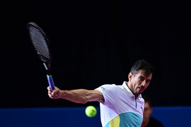 Guillermo Garcia Lopez (Esp) TENNIS : Open Sud de France 2020 - Montpellier - 03 02 2020 JBAutissier Panoramic 