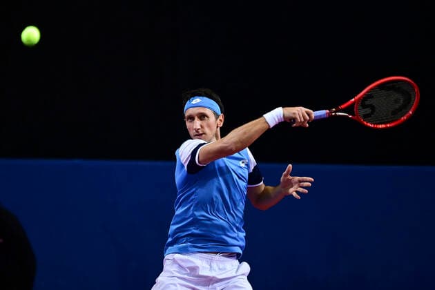 Sergiy Stakhovsky (Ukr) TENNIS : Open Sud de France 2020 - Montpellier - 03 02 2020 JBAutissier Panoramic 