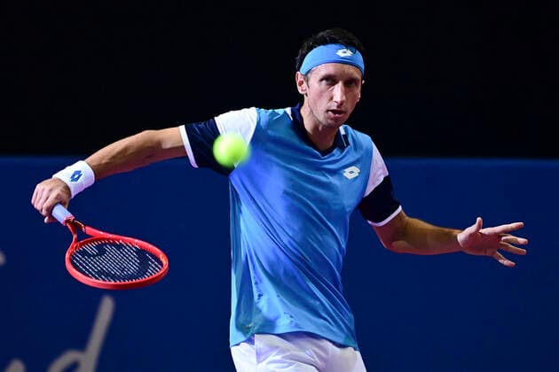 Sergiy Stakhovsky (Ukr) TENNIS : Open Sud de France 2020 - Montpellier - 03 02 2020 JBAutissier Panoramic 