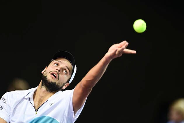 Gregoire Barrere (Fra) TENNIS : Open Sud de France 2020 - Montpellier - 03 02 2020 JBAutissier Panoramic 