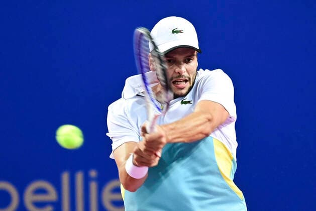 Gregoire Barrere (Fra) TENNIS : Open Sud de France 2020 - Montpellier - 03 02 2020 JBAutissier Panoramic 