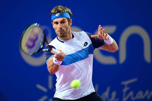 Norbert Gombos (Svk) TENNIS : Open Sud de France 2020 - Montpellier - 03 02 2020 JBAutissier Panoramic 