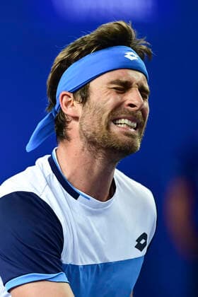 Norbert Gombos (Svk) TENNIS : Open Sud de France 2020 - Montpellier - 03 02 2020 JBAutissier Panoramic 