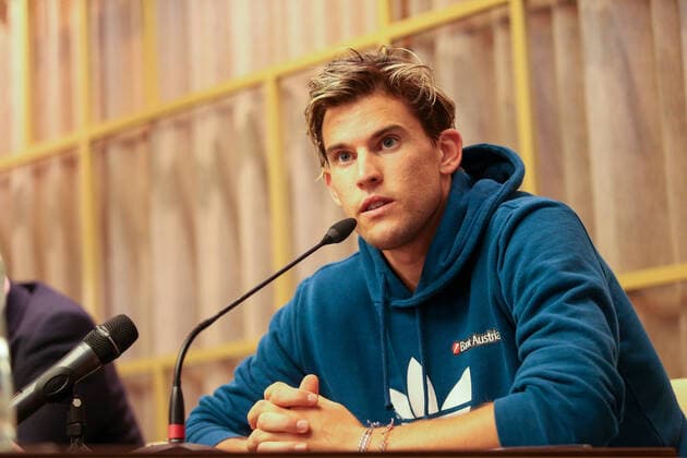TENNIS - Thiem press conference, PK, Pressekonferenz SCHWECHAT,AUSTRIA,04.FEB.20 - TENNIS - Dominic Thiem, press conference. Image shows Dominic Thiem (AUT). GEPAxpictures xPatrickxLeuk