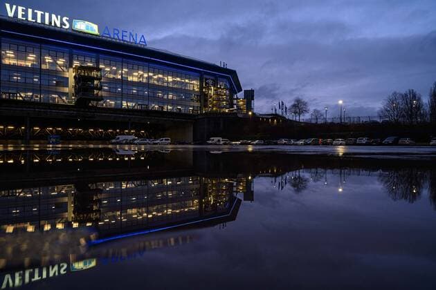 FC Schalke 04 vs Hertha BSC, Bundesliga, 04 02 2020 Veltins Arena before the DFB Pokal Round of 16 between FC Schalke 04 and Hertha BSC on 04 02 2020 DFL regulations prohibit any use of photographs as image sequences and or quasi video , Gelsenkirchen NRW Deutschland Veltins Arena