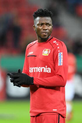 Edmond Tapsoba Bayer 04 Leverkusen 05 02 2020, Football, DFB Pokal, Bayer 04 Leverkusen vs VFB Stuttgart DFL REGULATIONS PROHIBIT ANY USE OF PHOTOGRAPHS AS IMAGE SEQUENCES AND OR QUASI VIDEO 05 02 2020, Football, DFB Pokal, Bayer 04 Leverkusen vs VFB Stuttgart Leverkusen Copyright: xThomasxThienelx Eibner-Pressefotox EP_ttl