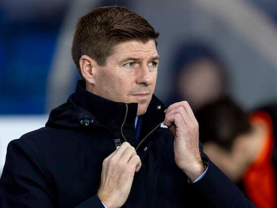 5th February 2020; Ibrox Stadium, Glasgow, Scotland; Scottish Premiership Football, Rangers versus Hibernian; Steven Gerrard Rangers Manager  ActionPlus12209834 AlanxRennie