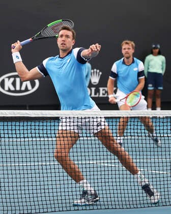 Andreas Mies Kevin Krawietz GER , Double Tennis Australian Open 2020 Grand Slam ATP WTA Melbourne Park Melbourne Victoria Australia 22 January 2020 Copyright: xJuergenxHasenkopfx