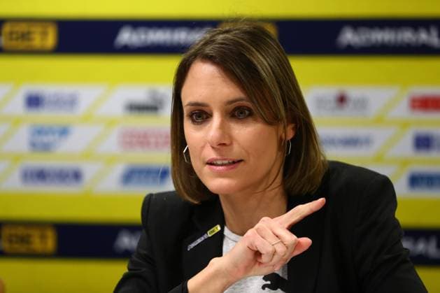 Jennifer Kettemann Managing Director Rhein Neckar Loewen , Rhein Neckar Loewen vs MT Melsungen, LIQUI MOLY Handball Bundesliga, 06 02 2020 Photo Eibner Rhein Neckar Loewen vs MT Melsungen, LIQUI MOLY Handball Bundesliga, 06 02 2020 Mannheim Copyright: xNeisx Eibner-Pressefotox EP_ans