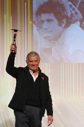 Giacomo Ago Agostini, Italian multi-time world champion Grand Prix motorcycle road racer, received Golden Handlebars Lifetime Achievement Award, on February 6, 2020, in Prague, Czech Republic. (CTKxPhoto MichalxKamaryt) CTKPhotoP202002061051601 kmt 2