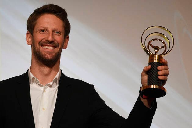 2020 Bilder des Jahres, Sport 02 Februar Sport Bilder des Tages Romain Grosjean, French pilot of formula 1, received Golden Steering Wheel Lifetime Achievement Award, on February 6, 2020, in Prague, Czech Republic. (CTKxPhoto MichalxKamaryt) CTKPhotoP202002061061001 kmt 5