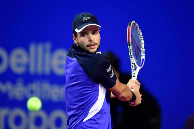 Gregoire Barrere (Fra) TENNIS : Open Sud de France 2020 - Montpellier - 07 02 2020 JBAutissier Panoramic 