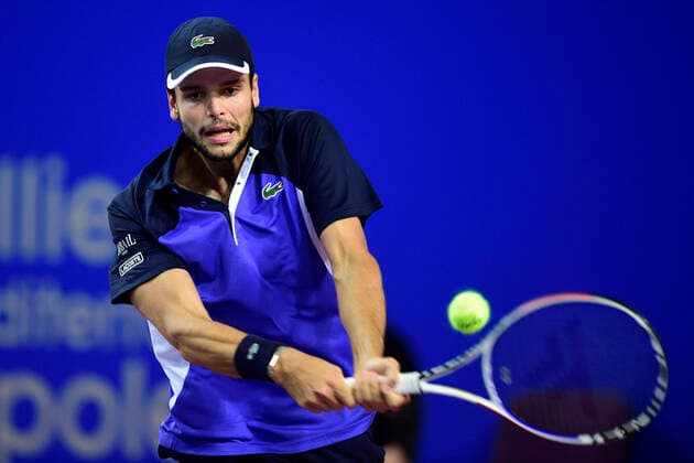 Gregoire Barrere (Fra) TENNIS : Open Sud de France 2020 - Montpellier - 07 02 2020 JBAutissier Panoramic 