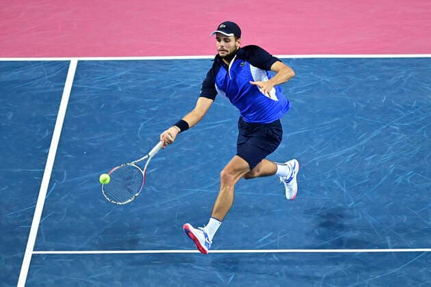 Gregoire Barrere (Fra) TENNIS : Open Sud de France 2020 - Montpellier - 07 02 2020 JBAutissier Panoramic 