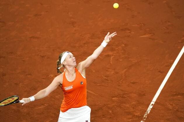 07-02-2020 TENNIS: FED CUP: NEDERLAND-WIT RUSLAND: DEN HAAG Kiki Bertens NED during Fed Cup Netherlands- Belarus on February, 7 2020 in Den Haag Netherlands. Photo by SCS Sander Chamid Fed cup Netherlands-Belarus xVIxANPxSportx xSoenarxChamidxsportfotografiexIVx 405880550