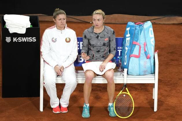 07-02-2020 TENNIS: FED CUP: NEDERLAND-WIT RUSLAND: DEN HAAG Aliaksandra Sasnovich BLR during Fed Cup Netherlands- Belarus on February, 7 2020 in Den Haag Netherlands. Photo by SCS Sander Chamid Fed cup Netherlands-Belarus xVIxANPxSportx xSoenarxChamidxsportfotografiexIVx 405880571