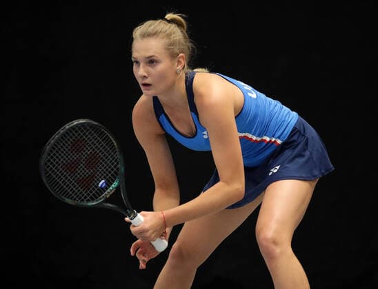 TENNIS - ITF Fed Cup TALLINN,ESTONIA,07.FEB.20 - TENNIS - ITF Fed Cup. Image shows Dayana Yastremska (UKR). GEPAxpictures xWalterxLuger