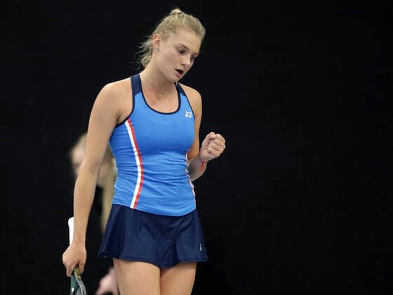 TENNIS - ITF Fed Cup TALLINN,ESTONIA,07.FEB.20 - TENNIS - ITF Fed Cup. Image shows Dayana Yastremska (UKR). GEPAxpictures xWalterxLuger