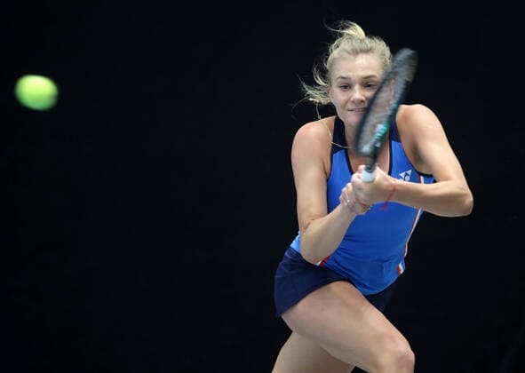 TENNIS - ITF Fed Cup TALLINN,ESTONIA,07.FEB.20 - TENNIS - ITF Fed Cup. Image shows Dayana Yastremska (UKR). GEPAxpictures xWalterxLuger