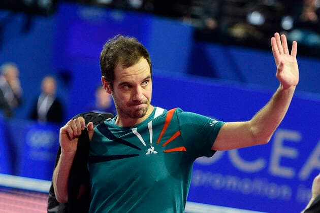 abandon de Richard Gasquet (Fra) TENNIS : Open Sud de France 2020 - Montpellier - 07 02 2020 JBAutissier Panoramic 