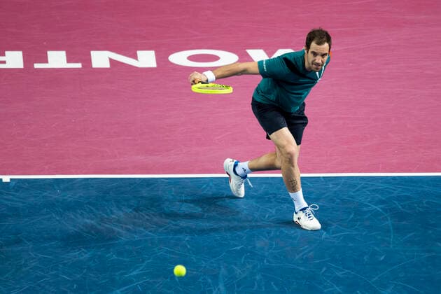 Richard Gasquet (Fra) TENNIS : Open Sud de France 2020 - Montpellier - 07 02 2020 JBAutissier Panoramic 