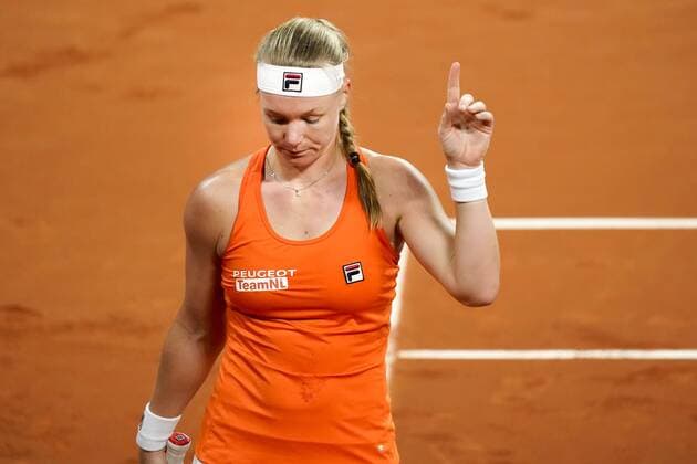 07-02-2020 TENNIS: FED CUP: NEDERLAND-WIT RUSLAND: DEN HAAG Kiki Bertens NED wins against Aliaksandra Sasnovich BLR during Fed Cup Netherlands- Belarus on February, 7 2020 in Den Haag Netherlands. Photo by SCS Sander Chamid Fed cup Netherlands-Belarus xVIxANPxSportx xSoenarxChamidxsportfotografiexIVx 405897547