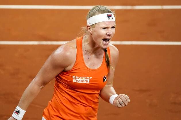 Sport Bilder des Tages 07-02-2020 TENNIS: FED CUP: NEDERLAND-WIT RUSLAND: DEN HAAG Kiki Bertens NED wins against Aliaksandra Sasnovich BLR during Fed Cup Netherlands- Belarus on February, 7 2020 in Den Haag Netherlands. Photo by SCS Sander Chamid Fed cup Netherlands-Belarus xVIxANPxSportx xSoenarxChamidxsportfotografiexIVx 405897580
