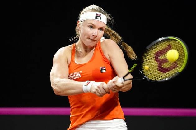 07-02-2020 TENNIS: FED CUP: NEDERLAND-WIT RUSLAND: DEN HAAG Kiki Bertens NED during Fed Cup Netherlands- Belarus on February, 7 2020 in Den Haag Netherlands. Photo by SCS Sander Chamid Fed cup Netherlands-Belarus xVIxANPxSportx xSoenarxChamidxsportfotografiexIVx 405897836