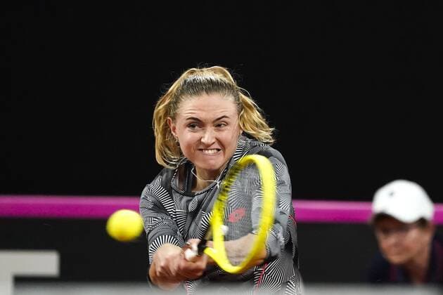 07-02-2020 TENNIS: FED CUP: NEDERLAND-WIT RUSLAND: DEN HAAG Aliaksandra Sasnovich BLR during Fed Cup Netherlands- Belarus on February, 7 2020 in Den Haag Netherlands. Photo by SCS Sander Chamid Fed cup Netherlands-Belarus xVIxANPxSportx xSoenarxChamidxsportfotografiexIVx 405898892