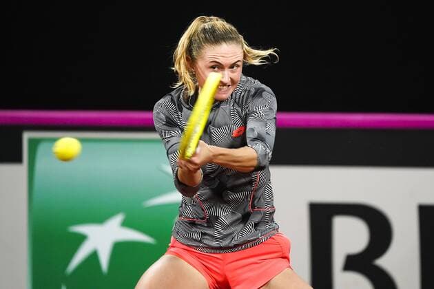 07-02-2020 TENNIS: FED CUP: NEDERLAND-WIT RUSLAND: DEN HAAG Aliaksandra Sasnovich BLR during Fed Cup Netherlands- Belarus on February, 7 2020 in Den Haag Netherlands. Photo by SCS Sander Chamid Fed cup Netherlands-Belarus xVIxANPxSportx xSoenarxChamidxsportfotografiexIVx 405898899