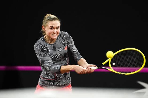 07-02-2020 TENNIS: FED CUP: NEDERLAND-WIT RUSLAND: DEN HAAG Aliaksandra Sasnovich BLR during Fed Cup Netherlands- Belarus on February, 7 2020 in Den Haag Netherlands. Photo by SCS Sander Chamid Fed cup Netherlands-Belarus xVIxANPxSportx xSoenarxChamidxsportfotografiexIVx 405898918