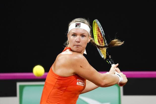 07-02-2020 TENNIS: FED CUP: NEDERLAND-WIT RUSLAND: DEN HAAG Kiki Bertens NED during Fed Cup Netherlands- Belarus on February, 7 2020 in Den Haag Netherlands. Photo by SCS Sander Chamid Fed cup Netherlands-Belarus xVIxANPxSportx xSoenarxChamidxsportfotografiexIVx 405899012
